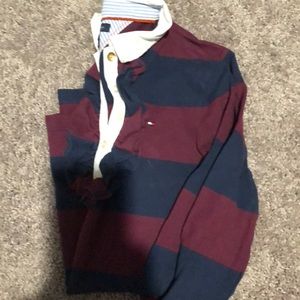 Tommy Hilfiger Ruffle Striped Shirt